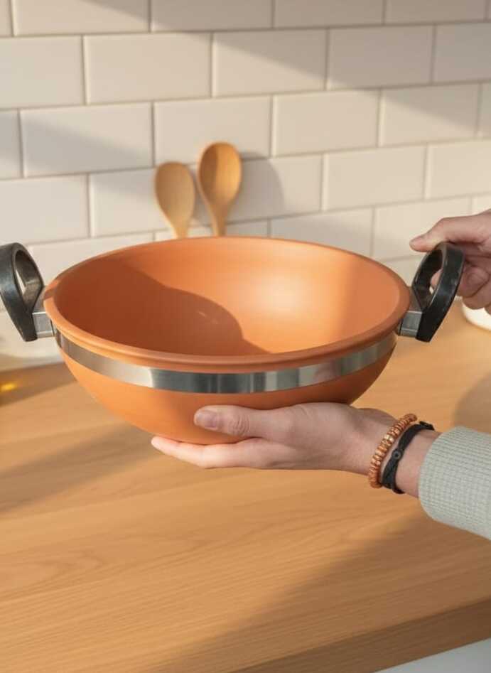 Natural Terracotta Cooking Handi – Traditional Flavor, Modern Design