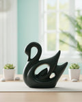 Elegant Sage Green Minimalist Swan Figurine
