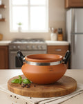 Apni Maati Traditional Clay Handi with Modern Handles
